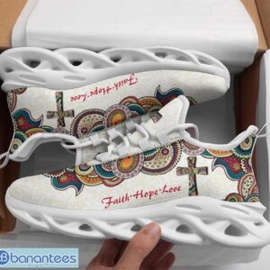 Jesus Faith Hope Love Max Soul Shoes Running Sneakers Sport Sneakers Gift Vintage Pattern Product Photo 1