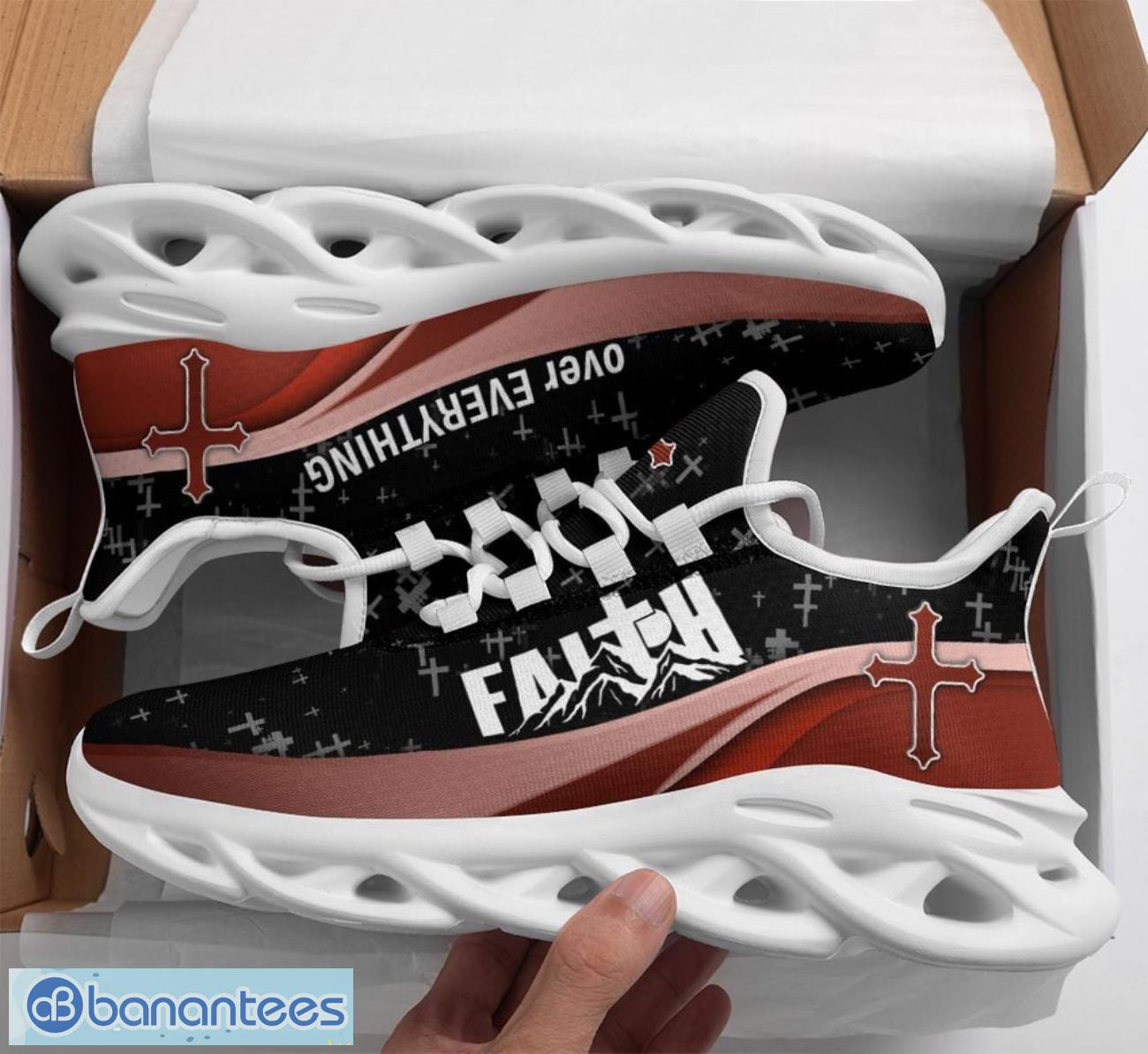 jesus faith over everything max soul shoes running sneakers sport sneakers gift image Jesus Faith Over Everything Max Soul Shoes Running Sneakers Sport Sneakers Gift Product Photo 1