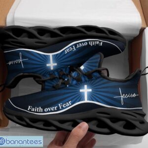 Jesus Faith Over Fear Clunky Cross Light Max Soul Shoes Running Sneakers Product Photo 2