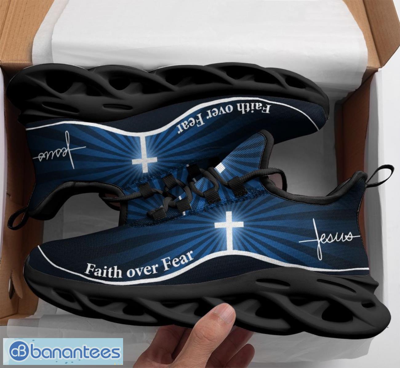jesus faith over fear clunky cross light max soul shoes running sneakers 1 image Jesus Faith Over Fear Clunky Cross Light Max Soul Shoes Running Sneakers Product Photo 2