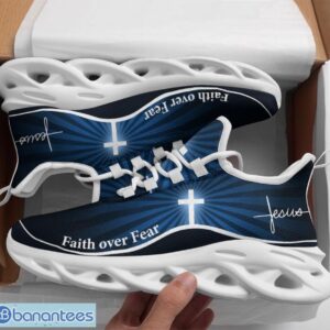 Jesus Faith Over Fear Clunky Cross Light Max Soul Shoes Running Sneakers Product Photo 1