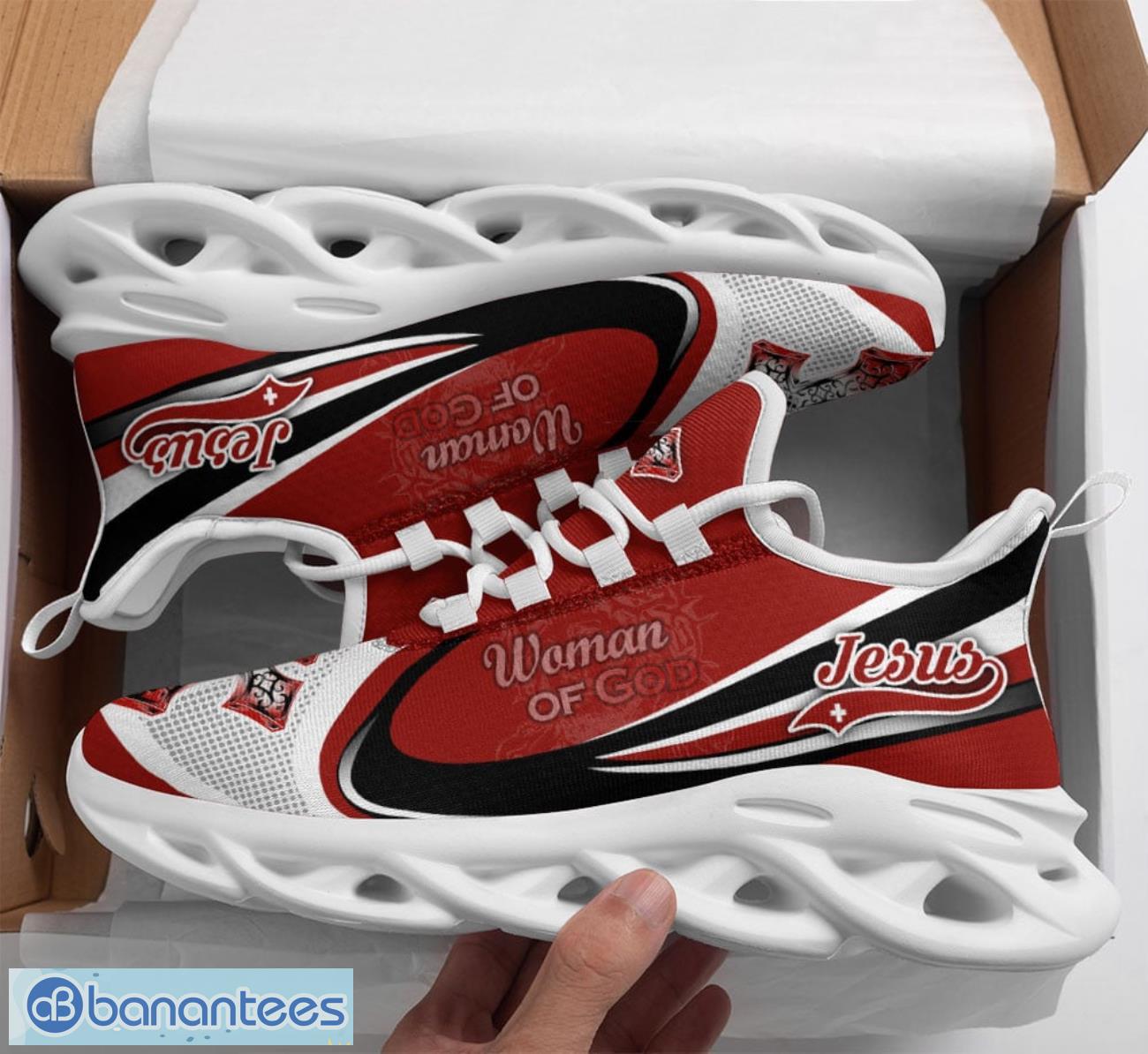 jesus women of god clunky max soul shoes running sneakers image Jesus - Women Of God Clunky Max Soul Shoes Running Sneakers Product Photo 1