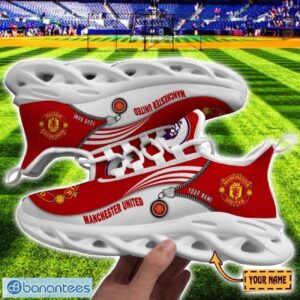 Manchester United Max Soul Shoes Personalized Name Sneakers For Fans Product Photo 1