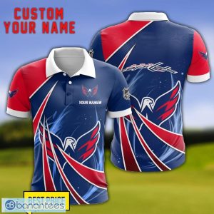 Washington Capitals Personalized Name 3D Polo Shirt Gift For Sport Golf Lover Product Photo 1