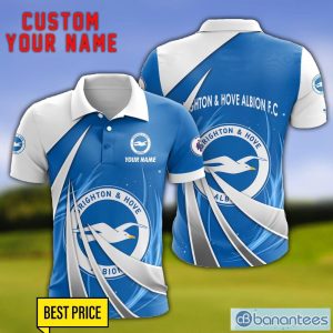 Brighton & Hove Albion F.C Personalized Name 3D Polo Shirt Gift For Sport Golf Lover Product Photo 1