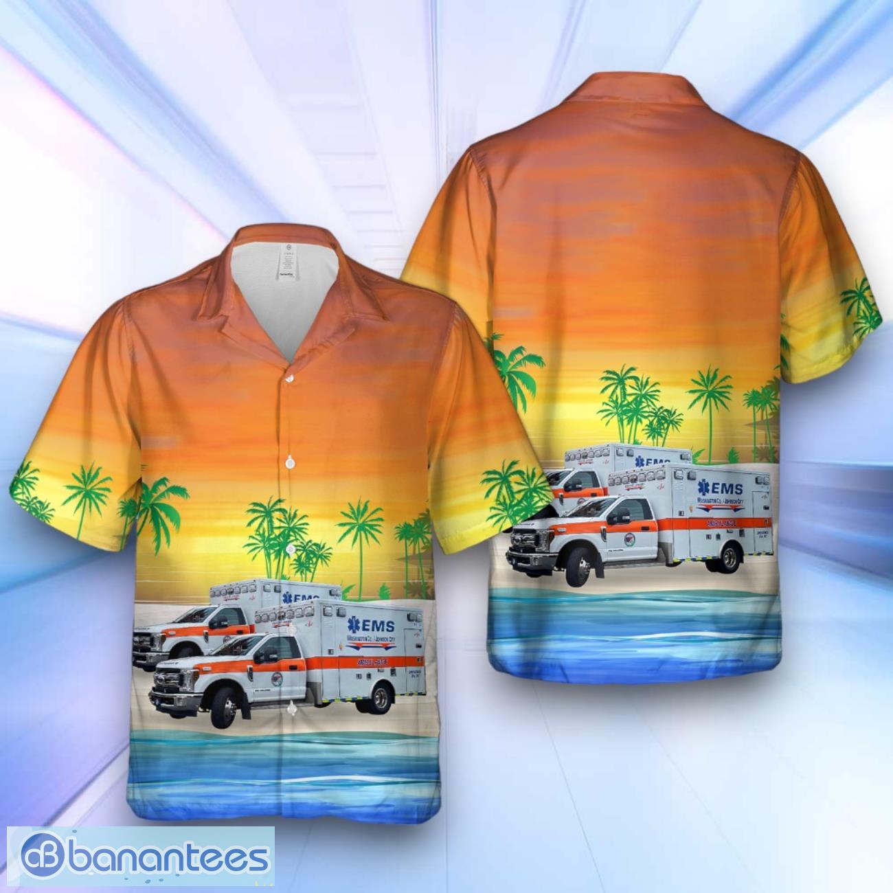 johnson city tennessee washington county johnson city ems hawaiian shirt for men women image Johnson City, Tennessee, Washington County Johnson City EMS Hawaiian Shirt For Men Women Product Photo 1