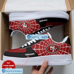San Francisco 49ers Custom Name 3D Air Force Shoes AF1 Shoes Personalized Sneakers For Fans Product Photo 2