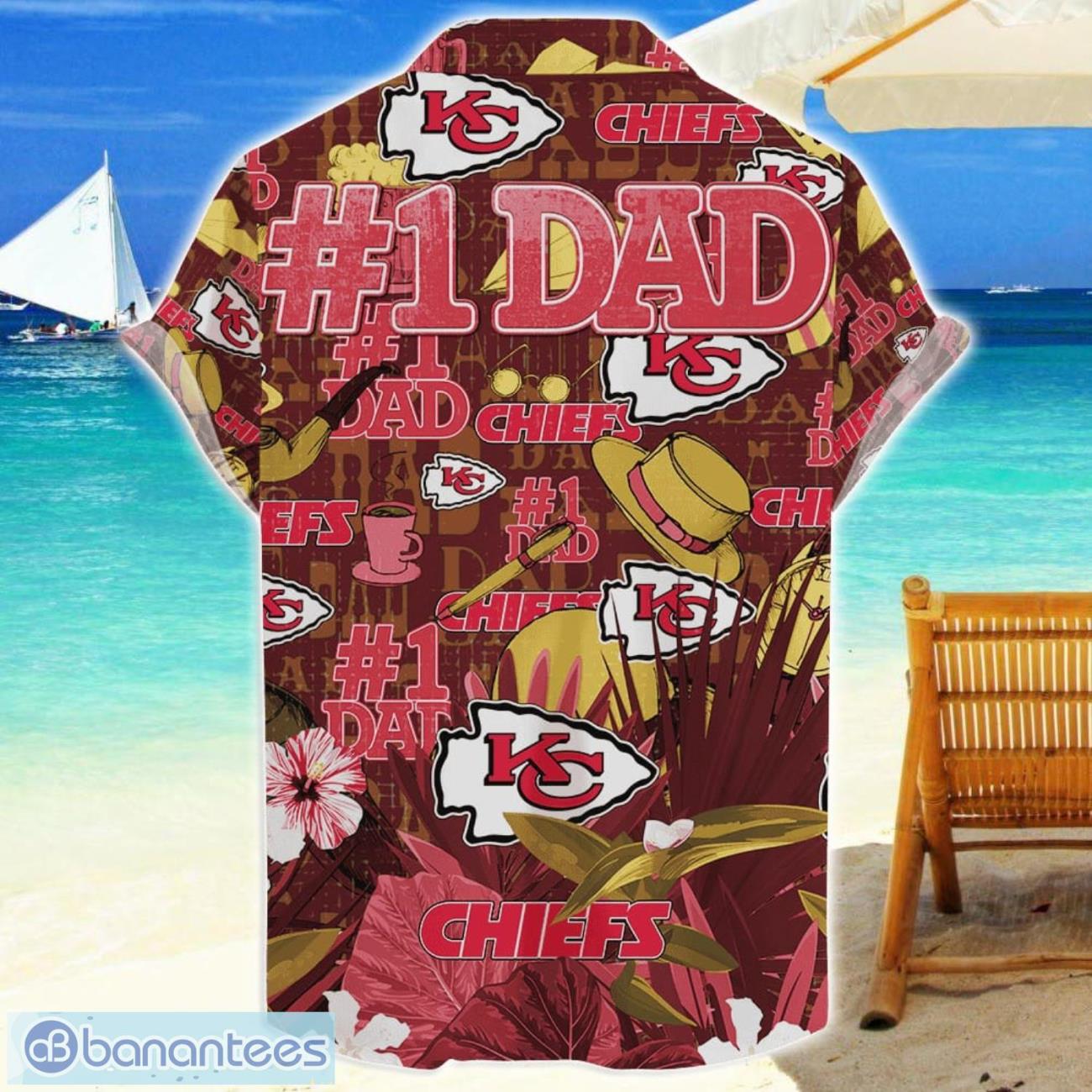kansas city chiefs hawaiian shirt fathers day gift for dad grandpa nfl team 1 image Kansas City Chiefs Hawaiian Shirt Father’s Day Gift For Dad Grandpa NFL Team Product Photo 2
