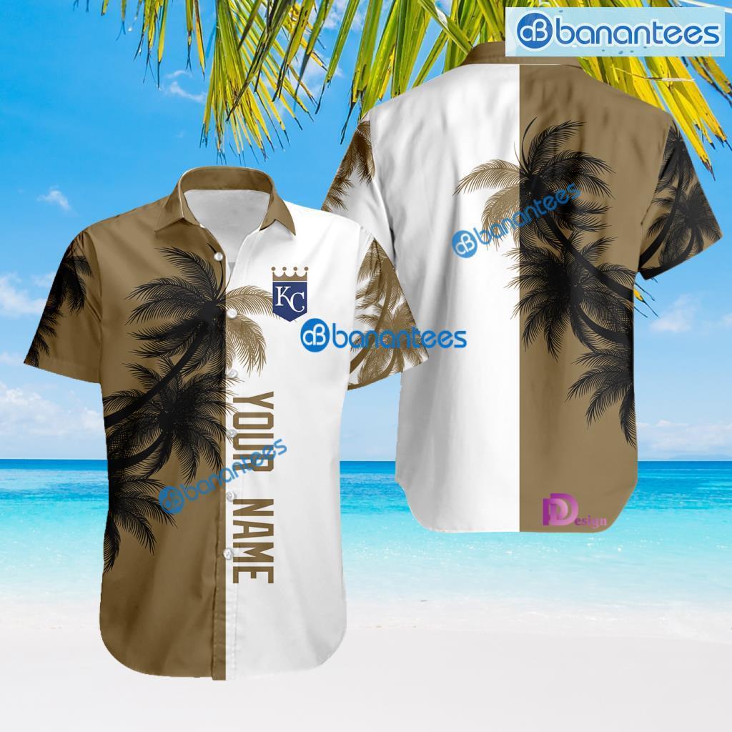 Kansas City Royals MLB Baseball Team Pattern Coconuts Tree Tropical Hawaiian Shirt Hot Gift For Fans Product Photo 1