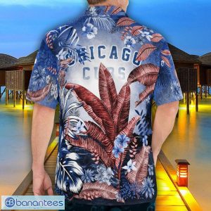 Chicago Cubs Tropical Floral Skull 3D Hawaiian Shirt Beach Shirt Halloween Gift Product Photo 2