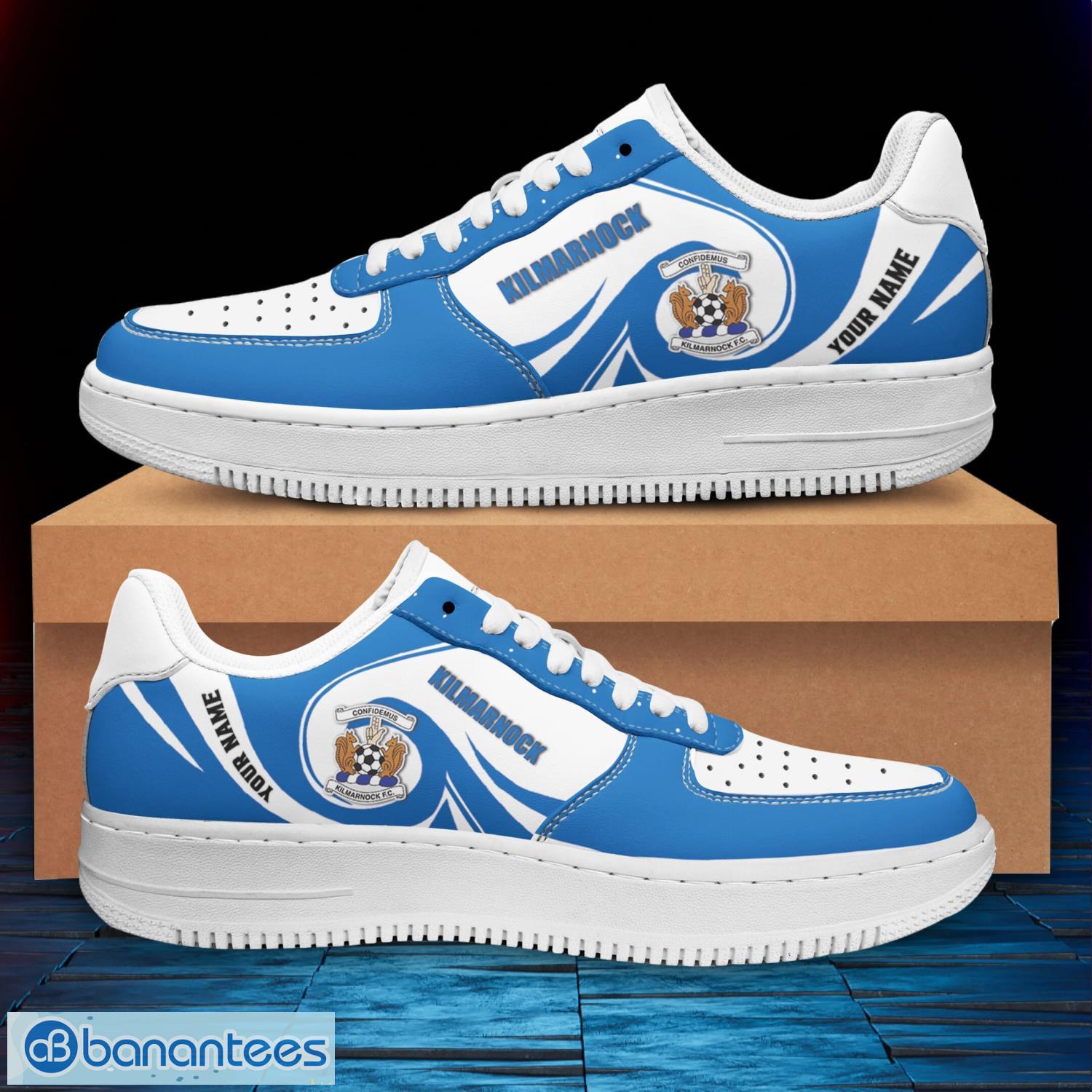 kilmarnock sp new air force sneakers personalized name gift ideas for fans 1 image Kilmarnock SP New Air Force Sneakers Personalized Name Gift Ideas For Fans Product Photo 2