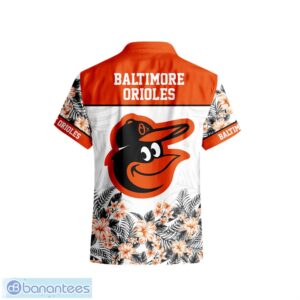 Baltimore Orioles Hibiscus Plumeria Flower 3D Printed Hawaiian Shirt Product Photo 3