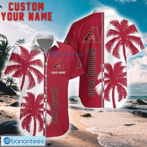 Arizona Diamondbacks Coconut Pattern Hawaiian Shirt And Shorts Personalized Name Unique Gift For Summer Product Photo 1