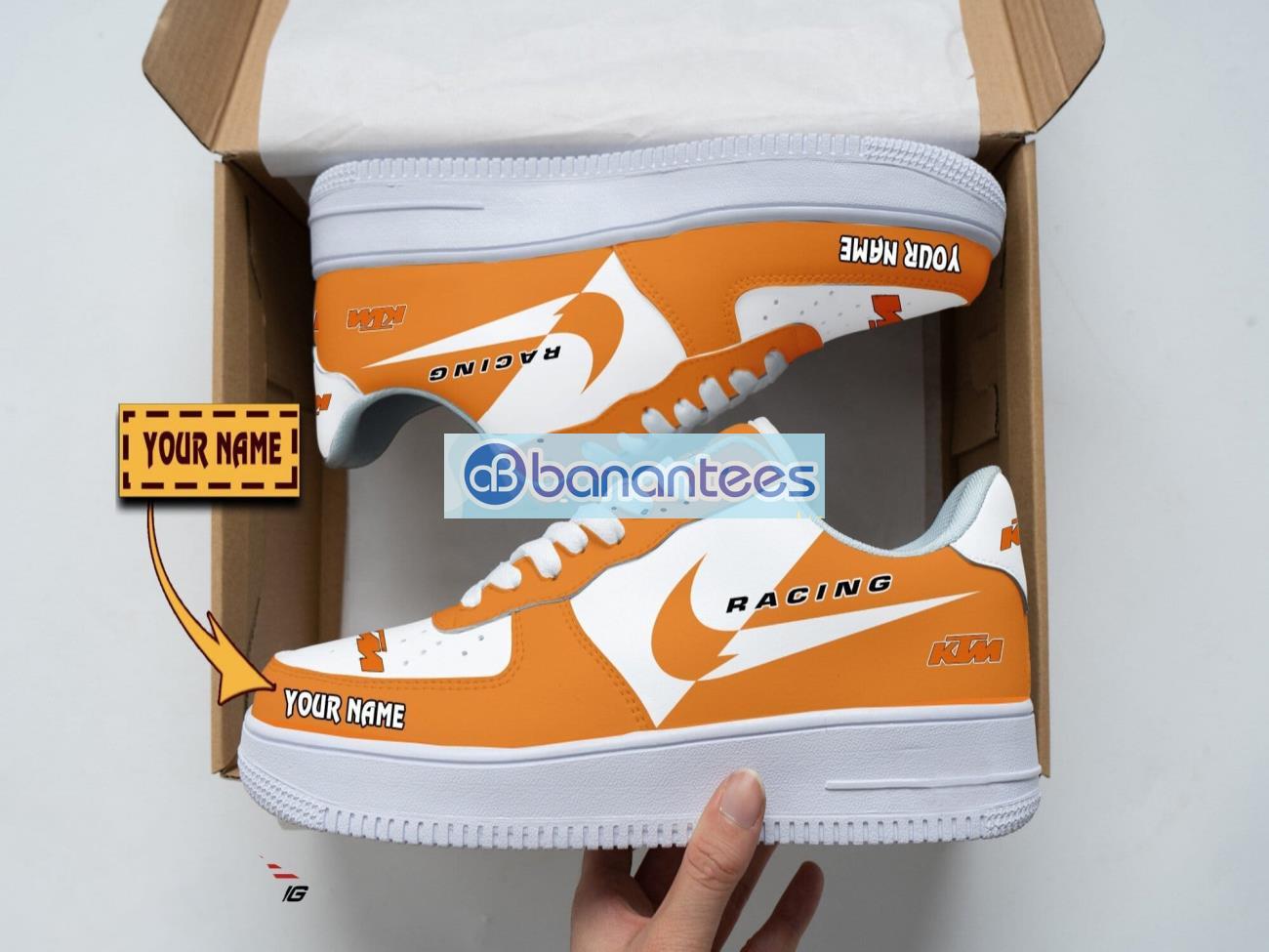 ktm racing air force shoes custom name gift for fans af1 sneakers image KTM Racing Air Force Shoes Custom Name Gift For Fans AF1 Sneakers Product Photo 1