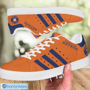 Houston Astros Low Top Skate Shoes For Men And Women Big Fans Gift Orange Shoes Product Photo 2