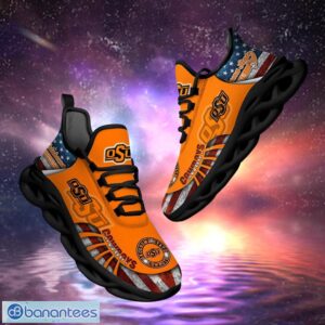 NCAA Oklahoma State Cowboys Design Logo & America Flag Gift For Fans Max Shoes Product Photo 1