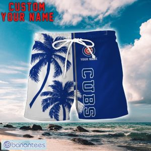 Chicago Cubs Coconut Pattern Hawaiian Shirt And Shorts Personalized Name Unique Gift For Summer Product Photo 2