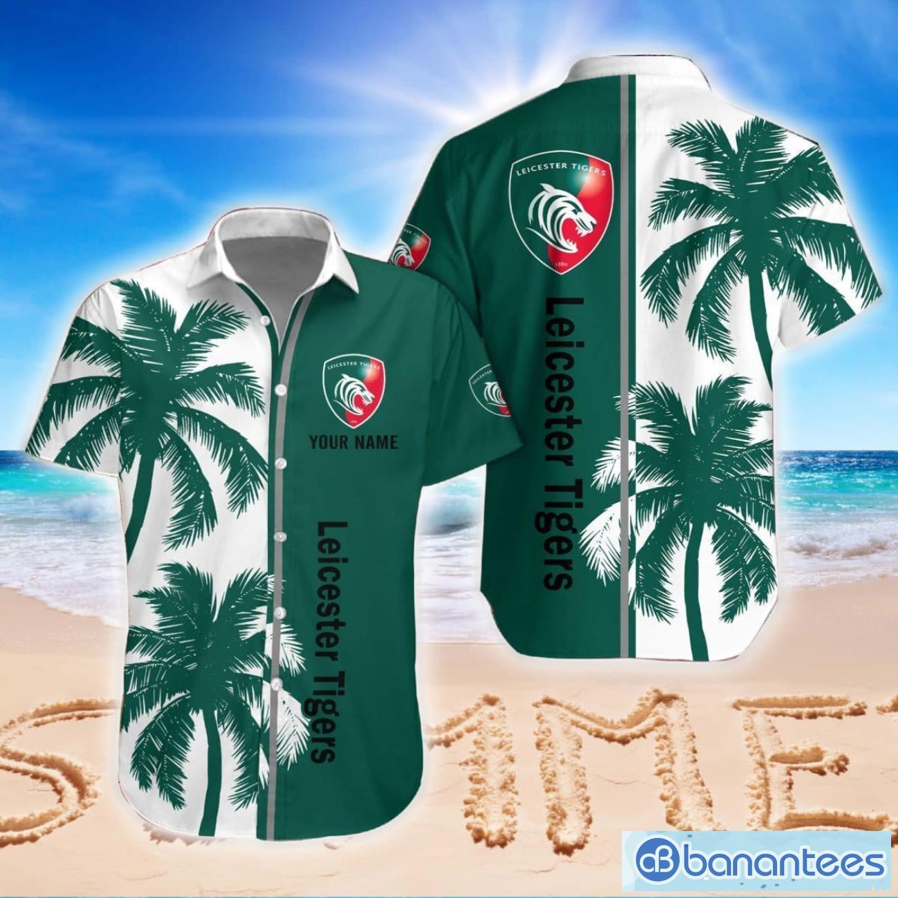 leicester tigers 3d hawaiian shirt and shorts for men and women beach gift cconut pattern custom name image Leicester Tigers 3D Hawaiian Shirt And Shorts For Men And Women Beach Gift Cconut Pattern Custom Name Product Photo 1