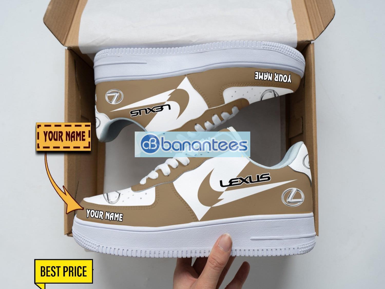 lexus air force shoes custom name gift for fans af1 sneakers image Lexus Air Force Shoes Custom Name Gift For Fans AF1 Sneakers Product Photo 1