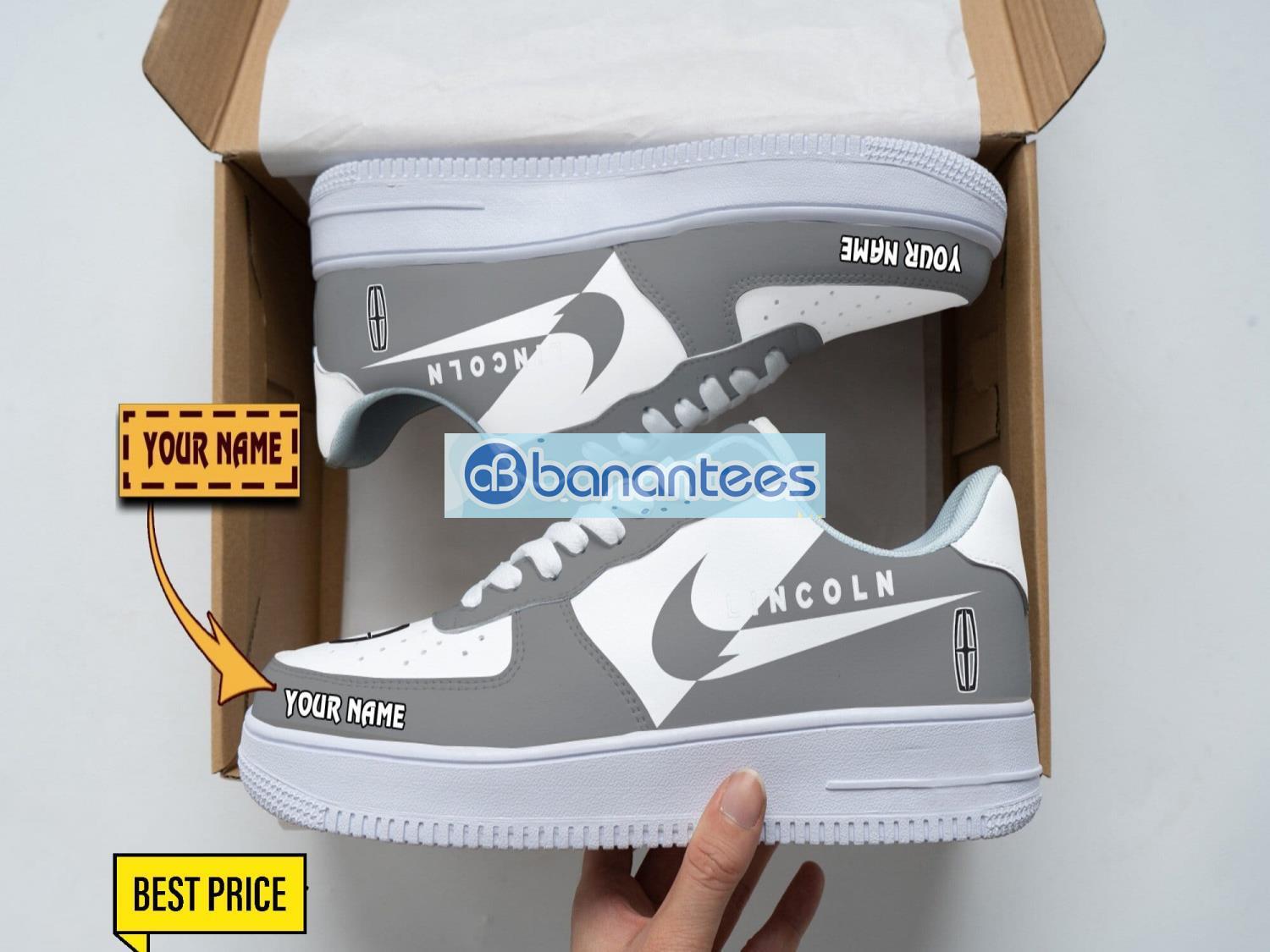lincoln air force shoes custom name gift for fans af1 sneakers image Lincoln Air Force Shoes Custom Name Gift For Fans AF1 Sneakers Product Photo 1