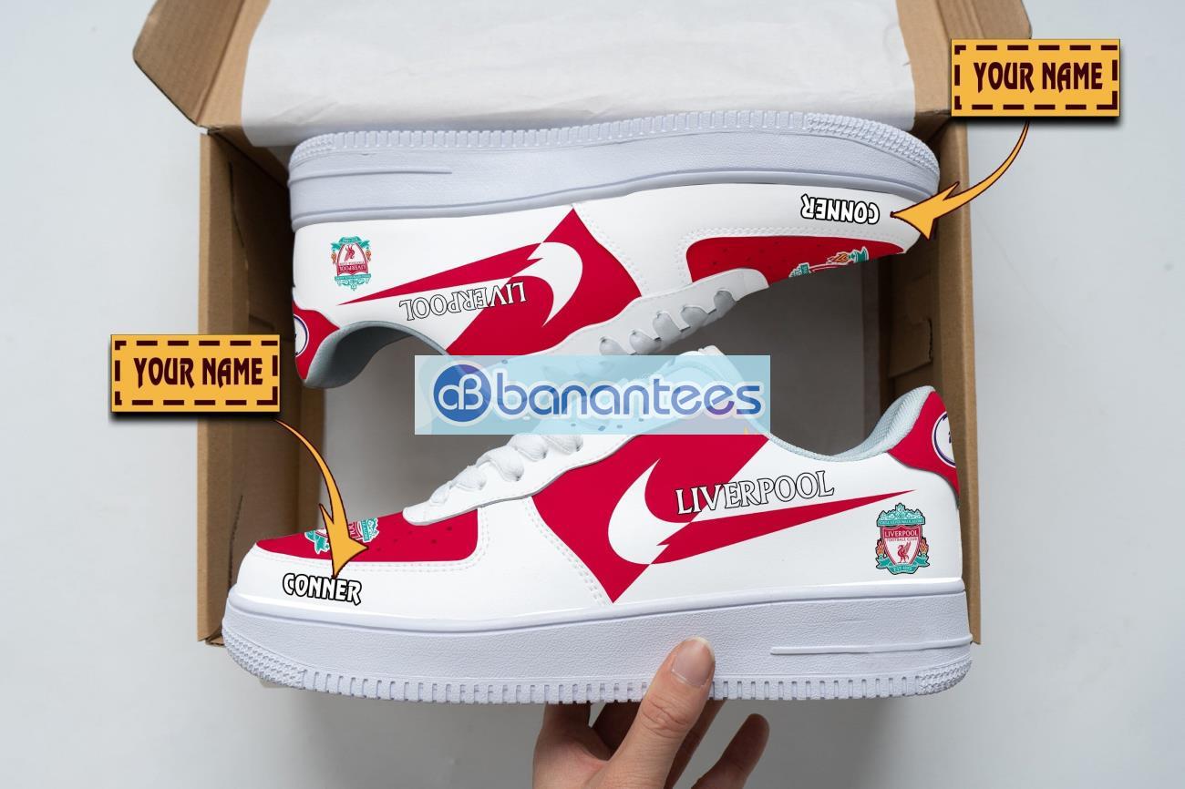 liverpool fc air force shoes custom name gift for fans af1 sneakers image Liverpool F.C Air Force Shoes Custom Name Gift For Fans AF1 Sneakers Product Photo 1