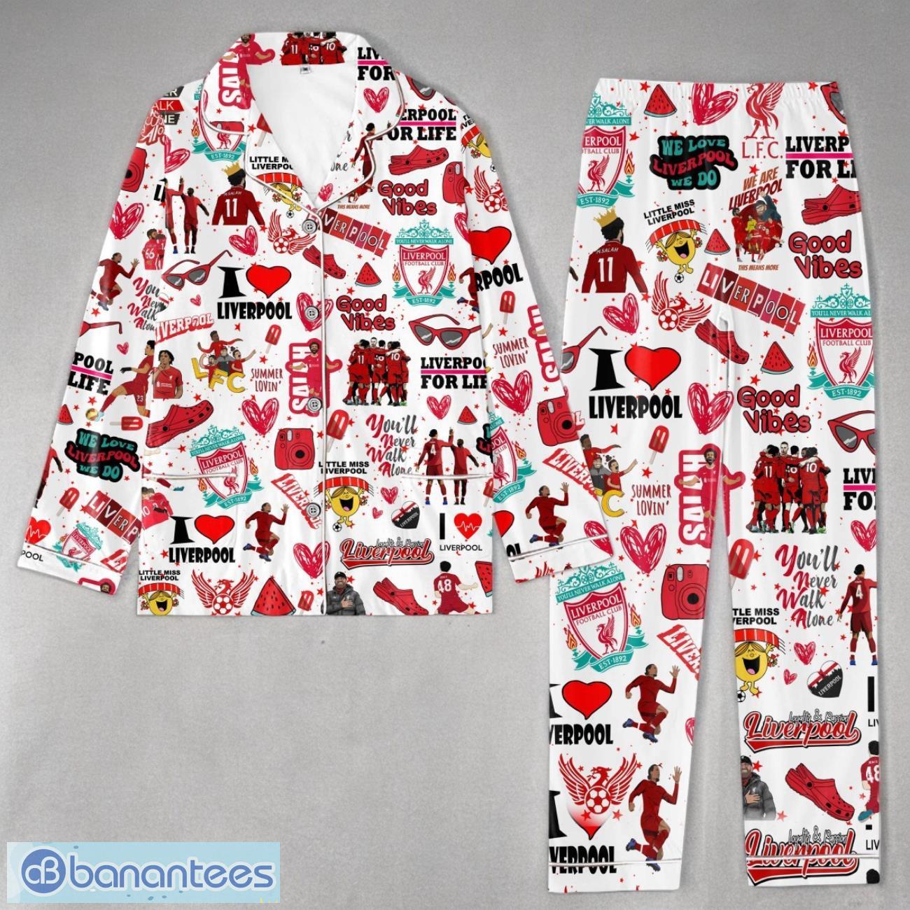 liverpool set pijamas for men women speacial gift for fans image Liverpool Set Pijamas For Men Women Speacial Gift For Fans Product Photo 1