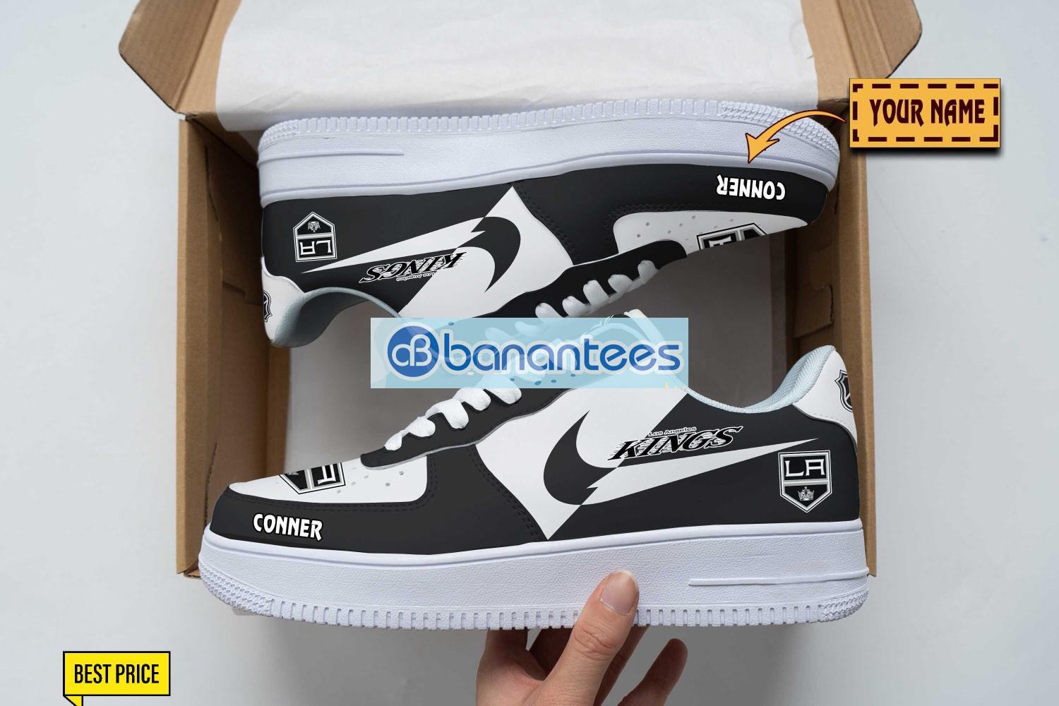los angeles kings air force shoes custom name gift for fans af1 sneakers image Los Angeles Kings Air Force Shoes Custom Name Gift For Fans AF1 Sneakers Product Photo 1