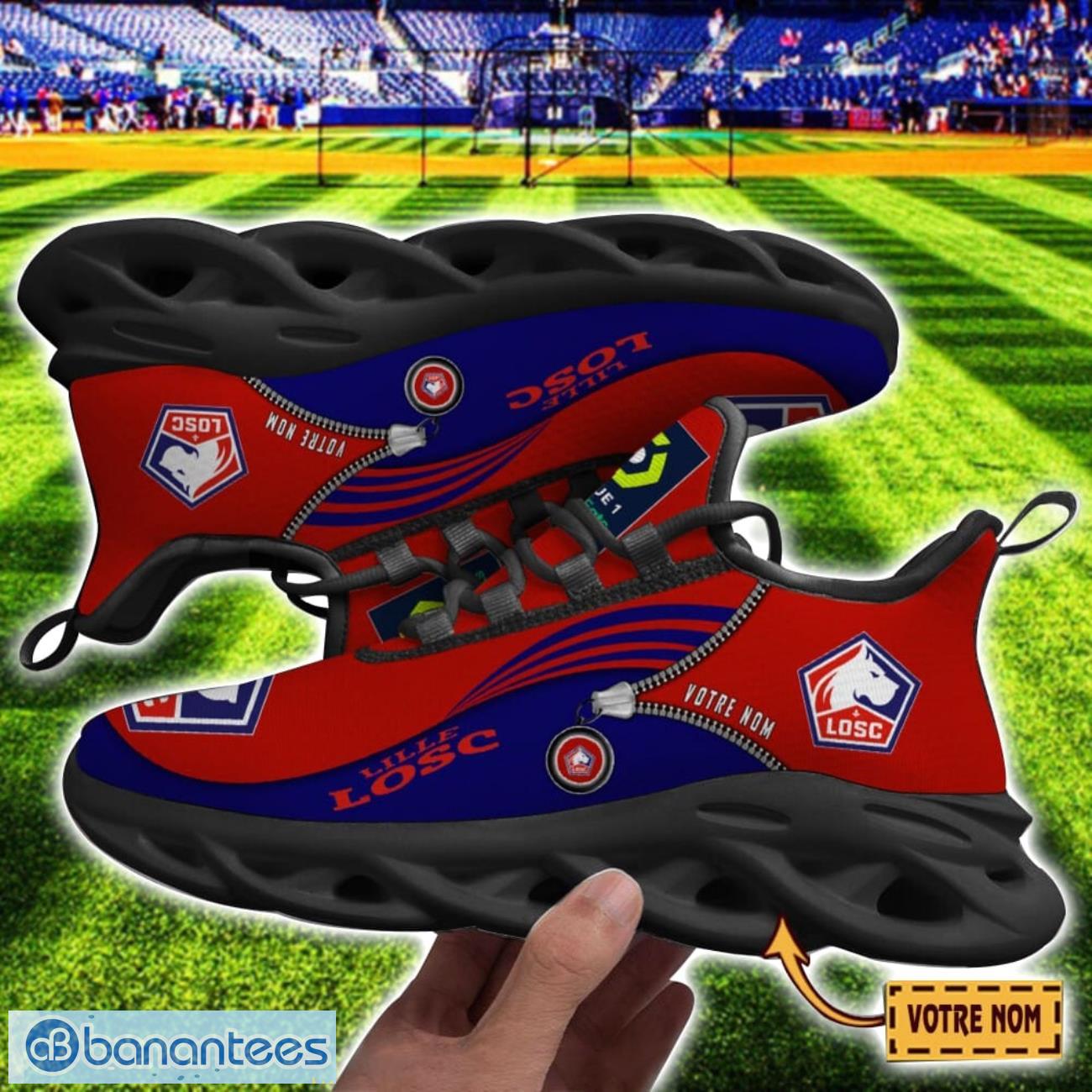 losc lille max soul shoes personalized name sneakers for fans 1 image LOSC Lille Max Soul Shoes Personalized Name Sneakers For Fans Product Photo 2