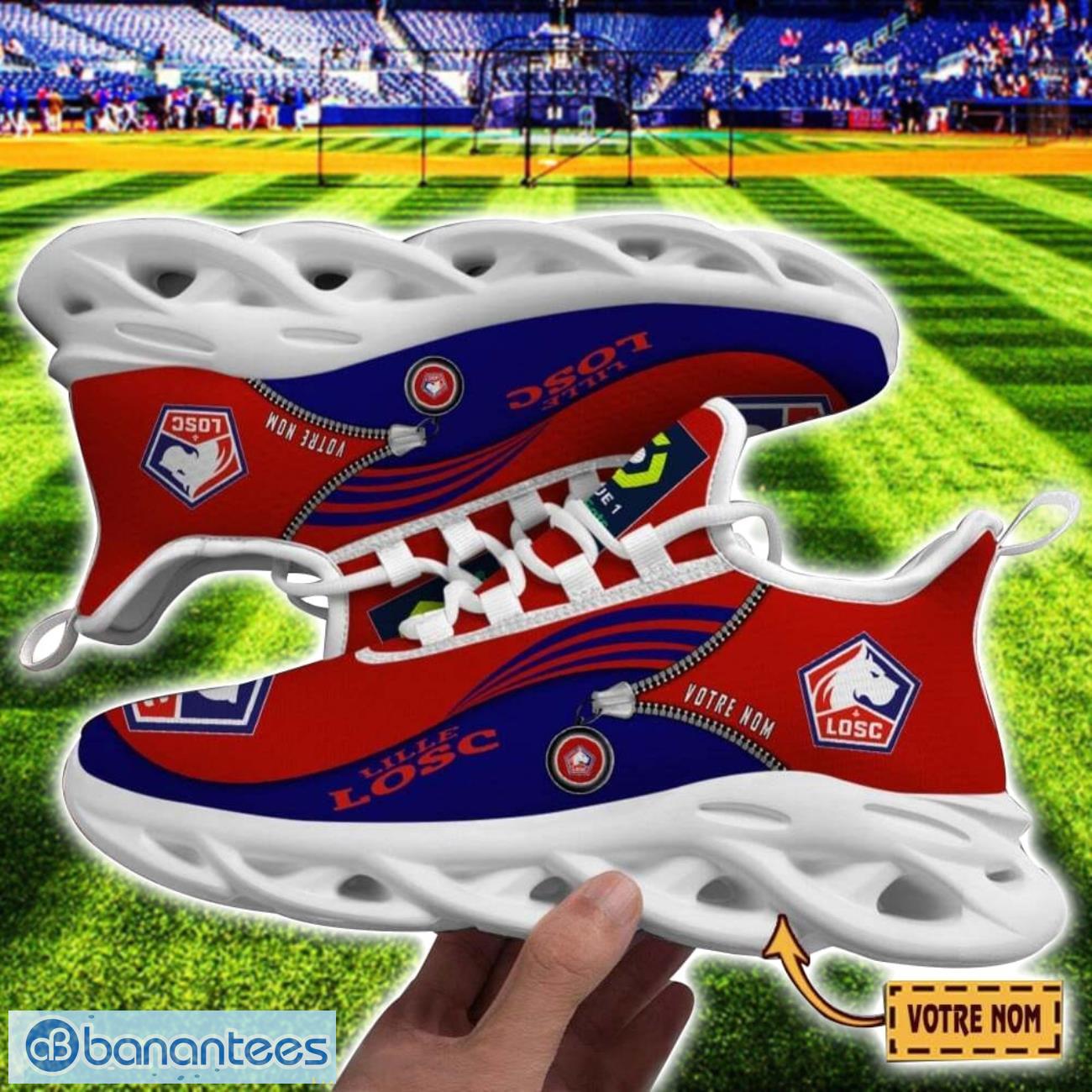 losc lille max soul shoes personalized name sneakers for fans image LOSC Lille Max Soul Shoes Personalized Name Sneakers For Fans Product Photo 1