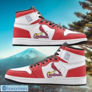 MLB St. Louis Cardinals Custom White Red Air Jordan Hightop Shoes Product Photo 1