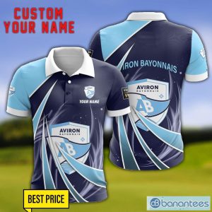 Aviron Bayonnais Personalized Name 3D Polo Shirt Gift For Sport Golf Lover Product Photo 1