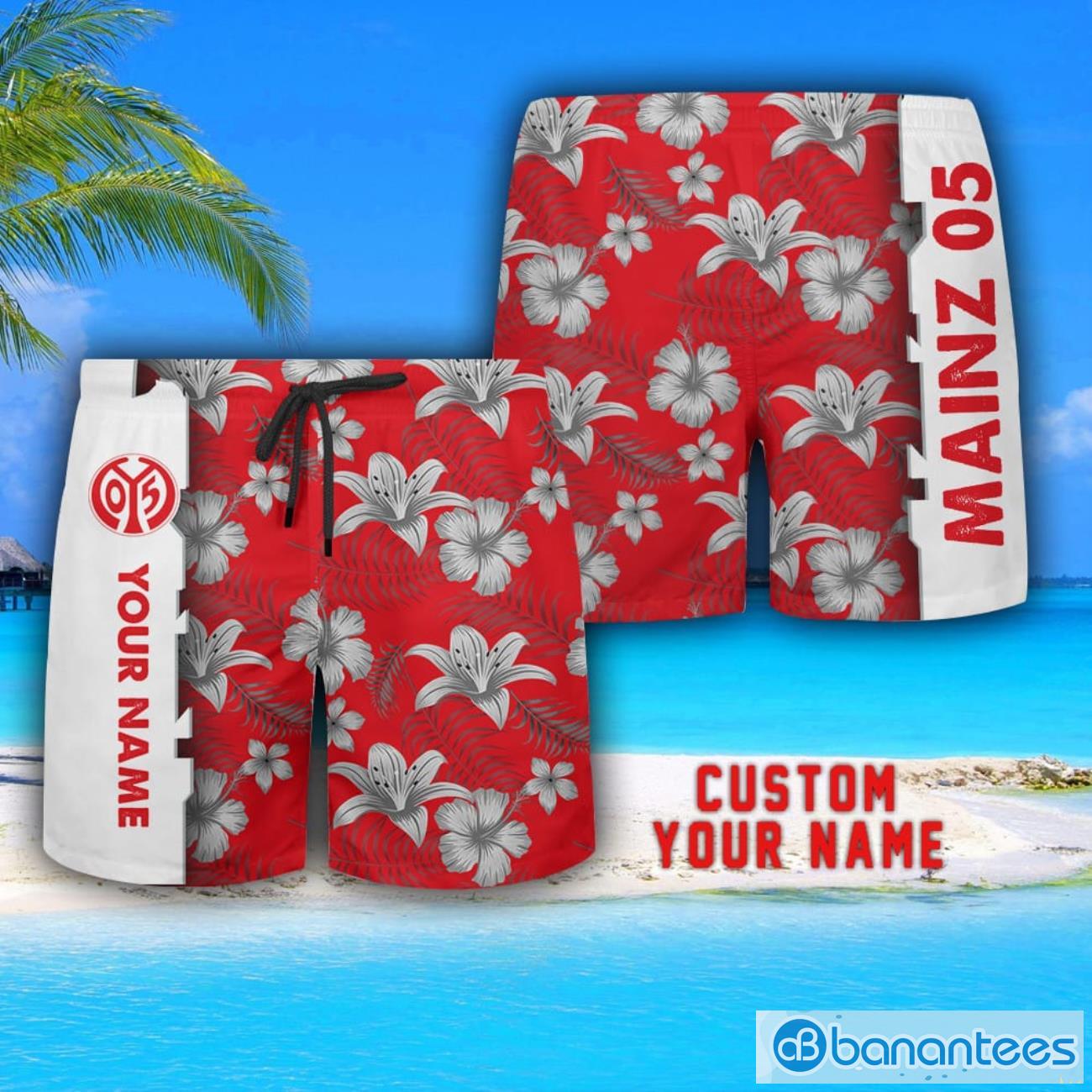 Mainz 05 Tropical Combo Hawaiian Shirt And Shorts Personalized Name For Fans Mainz 05 Tropical Combo Hawaiian Shirt And Shorts Personalized Name For Fans Product Photo 3