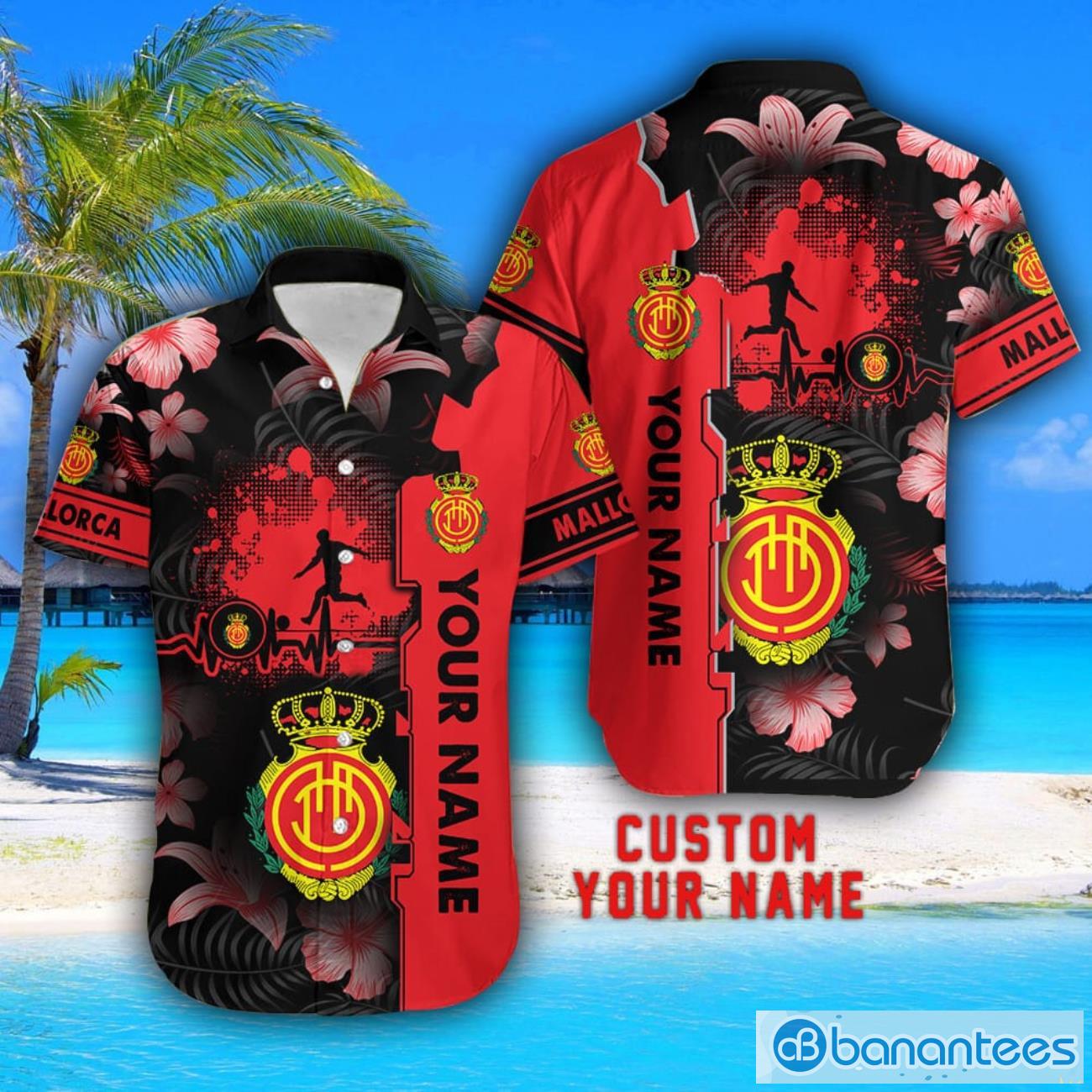 mallorca tropical combo hawaiian shirt and shorts personalized name for fans 1 image Mallorca Tropical Combo Hawaiian Shirt And Shorts Personalized Name For Fans Product Photo 2