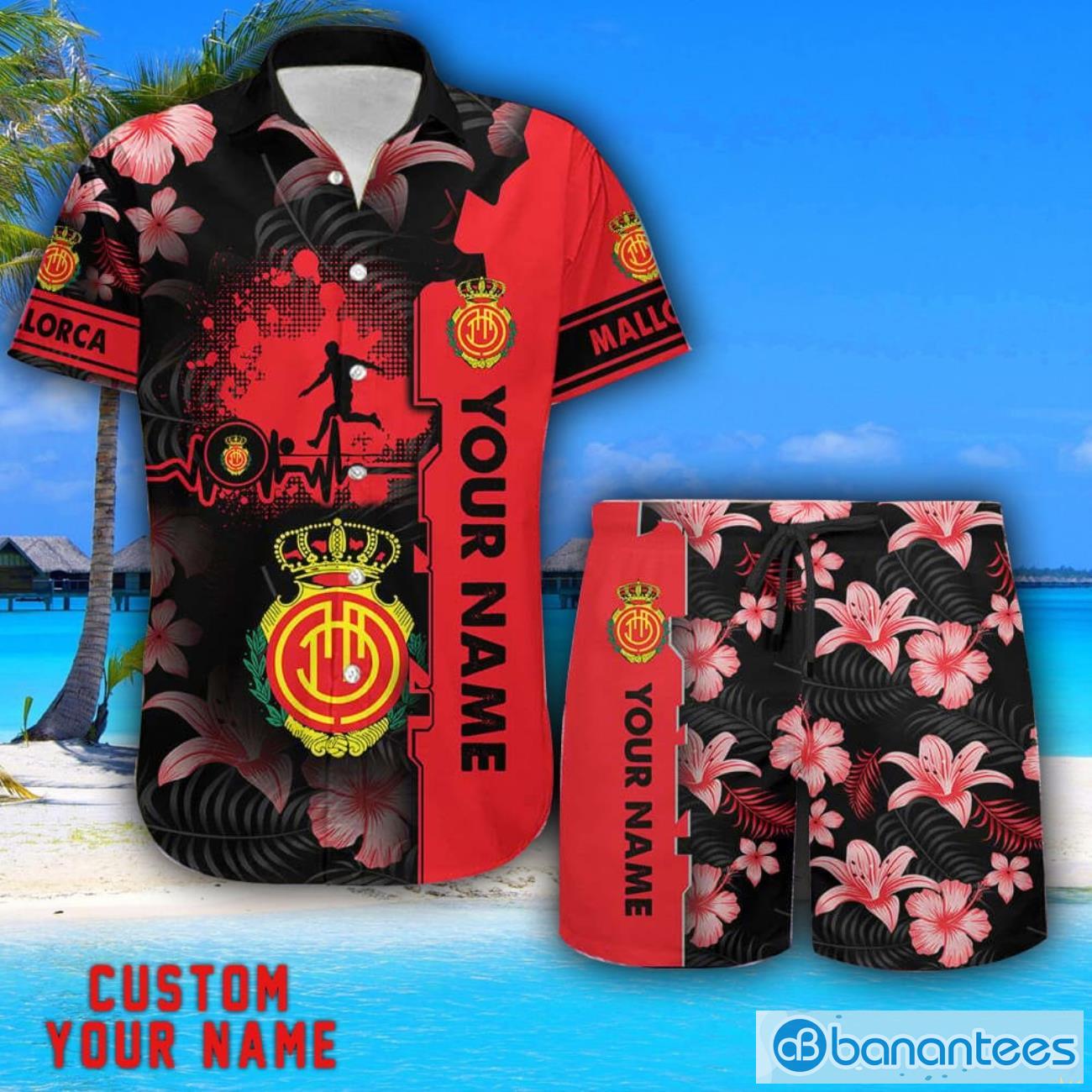 mallorca tropical combo hawaiian shirt and shorts personalized name for fans image Mallorca Tropical Combo Hawaiian Shirt And Shorts Personalized Name For Fans Product Photo 1