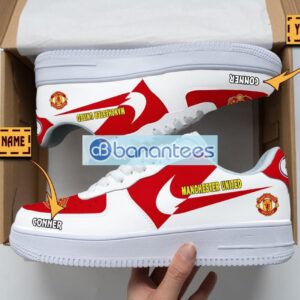 Manchester United Air Force Shoes Custom Name Gift For Fans AF1 Sneakers Product Photo 1