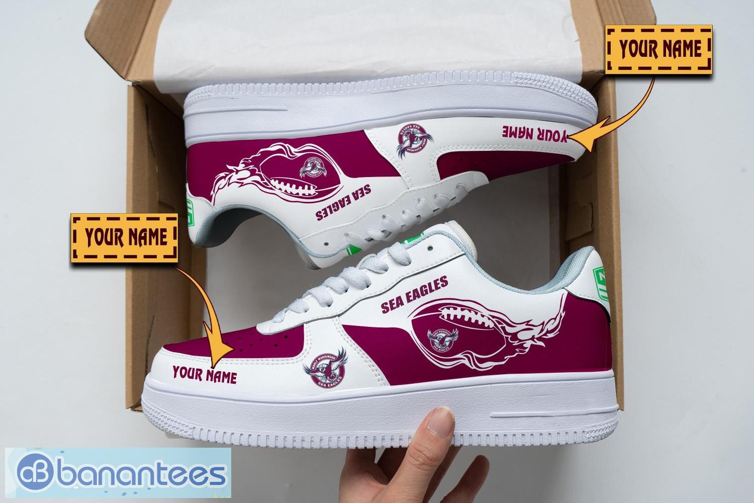 manly warringah sea eagles air force shoes custom name men women gift af1 shoes image Manly Warringah Sea Eagles Air Force Shoes Custom Name Men Women Gift AF1 Shoes Product Photo 1