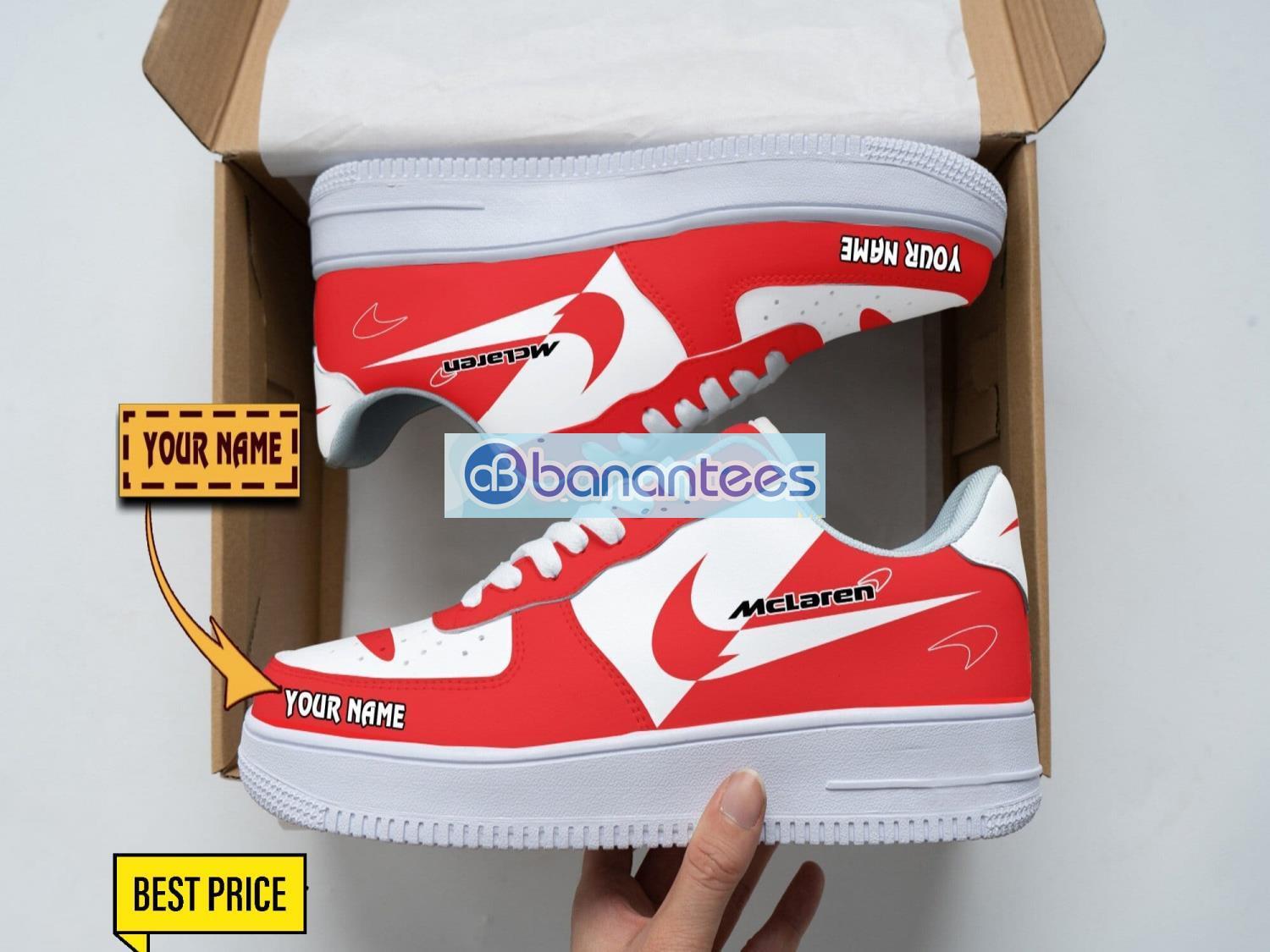 mclaren air force shoes custom name gift for fans af1 sneakers image McLaren Air Force Shoes Custom Name Gift For Fans AF1 Sneakers Product Photo 1