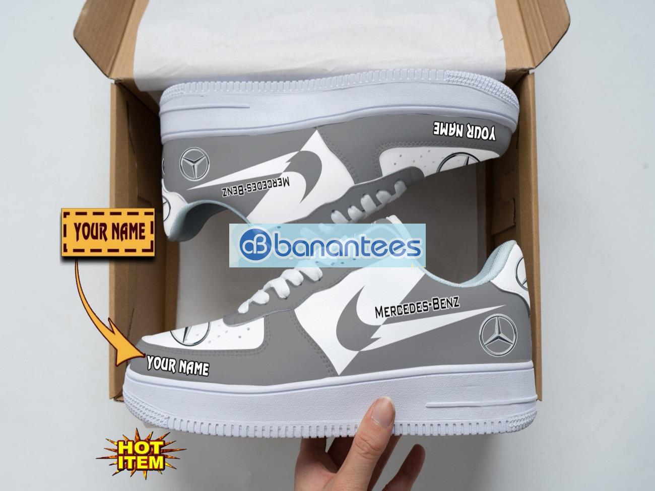 mercedes benz air force shoes custom name gift for fans af1 sneakers image Mercedes-Benz Air Force Shoes Custom Name Gift For Fans AF1 Sneakers Product Photo 1