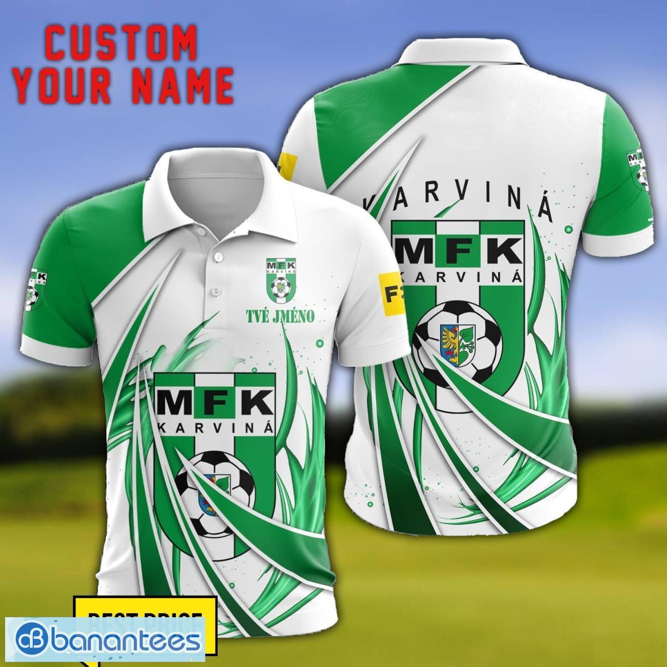 mfk karvina personalized name 3d polo shirt gift for sport golf lover image MFK Karvina Personalized Name 3D Polo Shirt Gift For Sport Golf Lover Product Photo 1