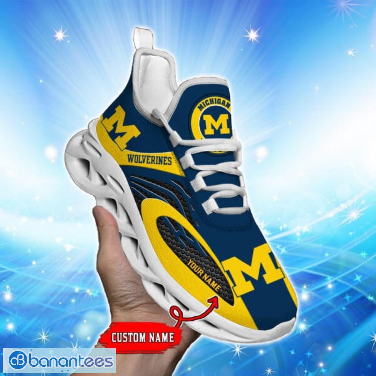 michigan wolverines max soul shoes trending design for men women running sneakers gift image Michigan Wolverines Max Soul Shoes Trending Design For Men Women Running Sneakers Gift Product Photo 1