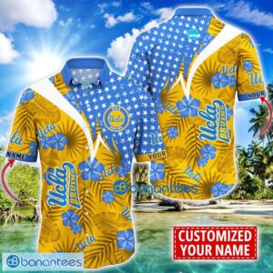UCLA Bruins Star and Flower Pattern Tropical Hawaiian Shirt Summer Gift For Men Women Custom Name Product Photo 1