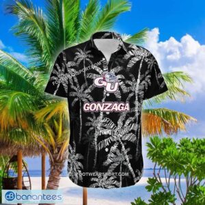 Gonzaga Bulldogs AOP Hawaiian Shirt Coconut Tree Vintage Gift For Fans - NCAA2 Gonzaga Bulldogs 3D Hawaiian Shirt Coconut Tree_1