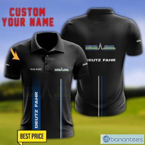 Deutz-Fahr 3D Polo Shirt Personalized Name For Fans Black Polo Shirt Product Photo 1