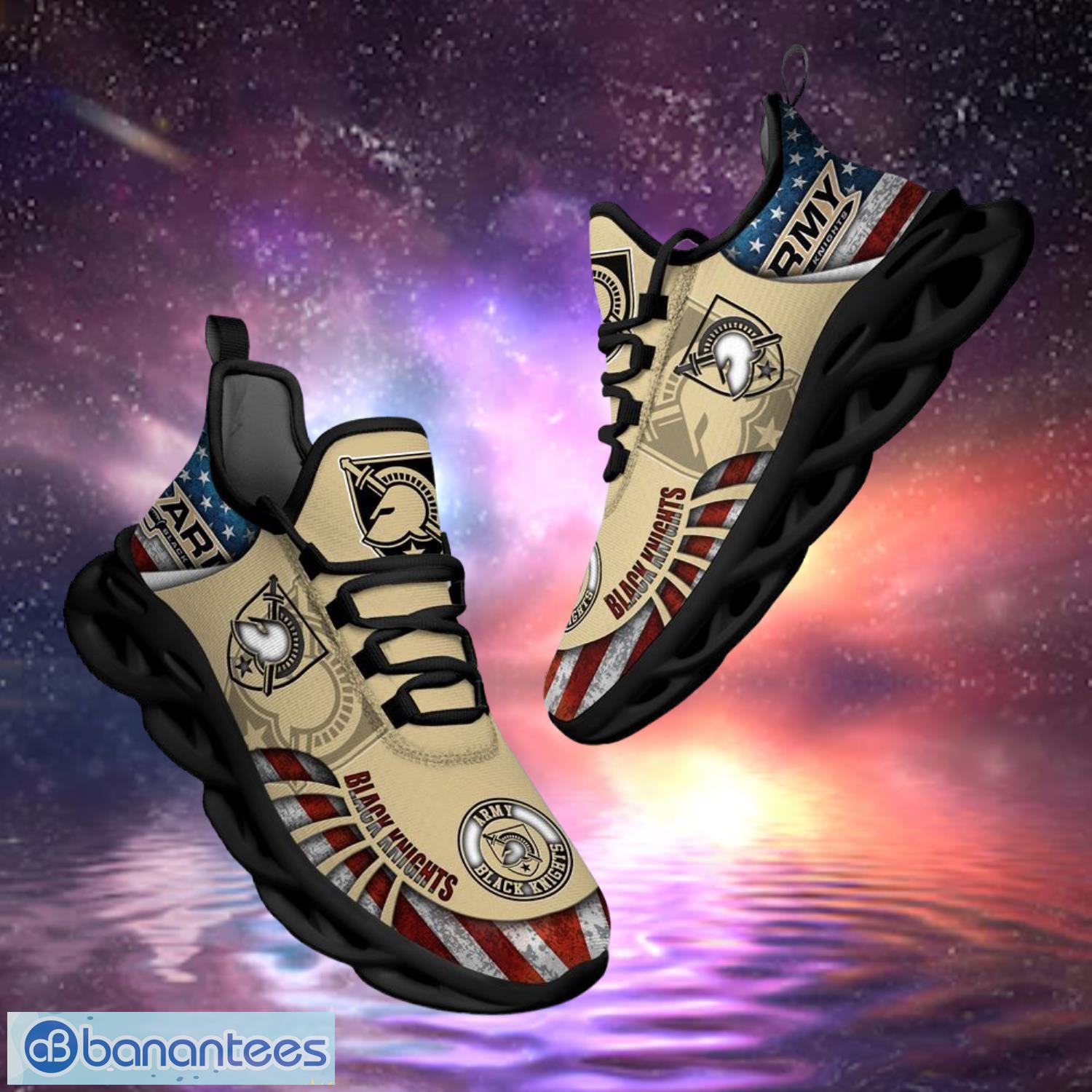 ncaa army black knights design logo america flag gift for fans max shoes image NCAA Army Black Knights Design Logo & America Flag Gift For Fans Max Shoes Product Photo 1