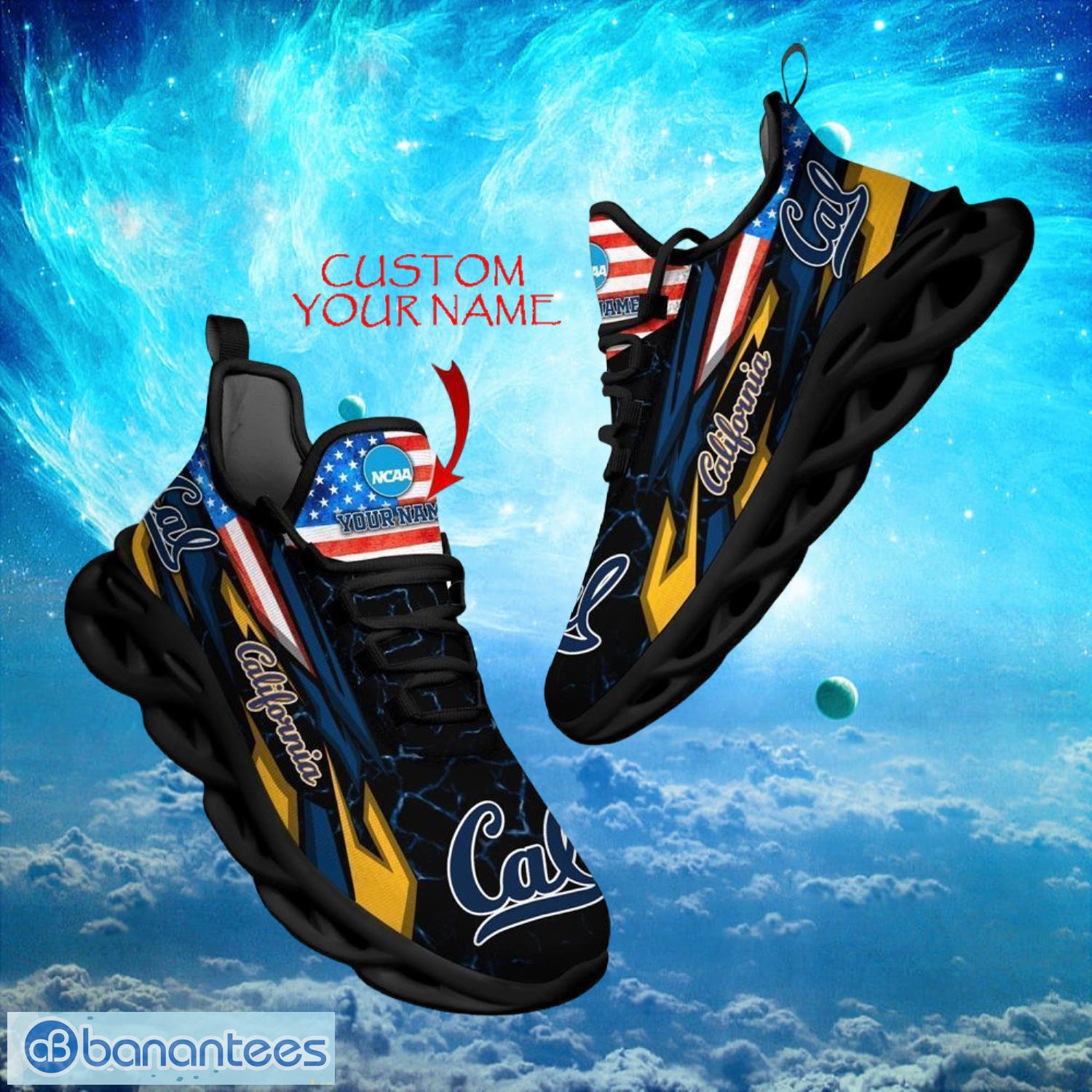 ncaa california golden bears design for fans loves custom your name max soul shoes image NCAA California Golden Bears Design For Fans Loves Custom Your Name Max Soul Shoes Product Photo 1