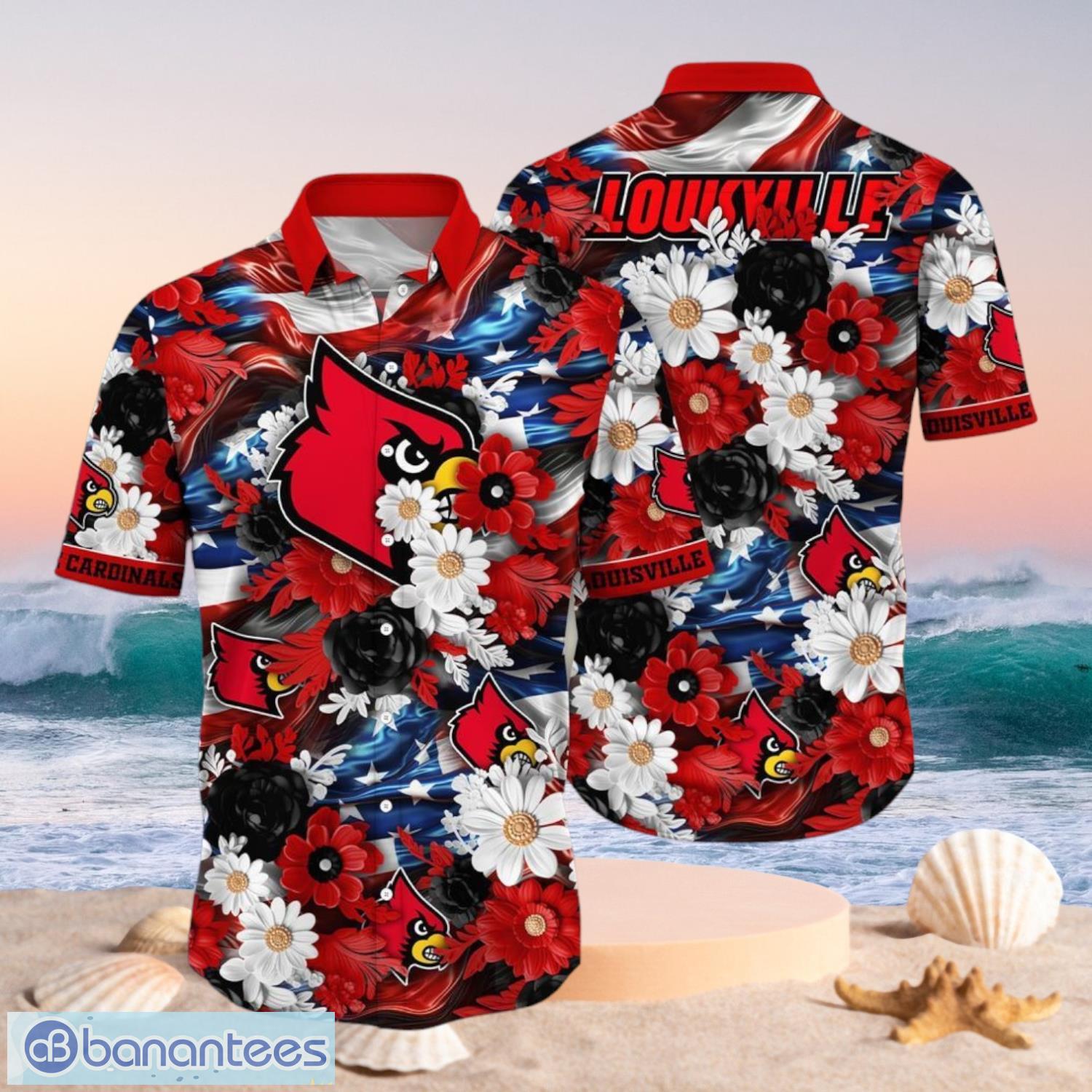 ncaa louisville cardinals design logo gift for fan independence day hawaii shirt full over print image NCAA Louisville Cardinals Design Logo Gift For Fan Independence Day Hawaii Shirt Full Over Print Product Photo 1