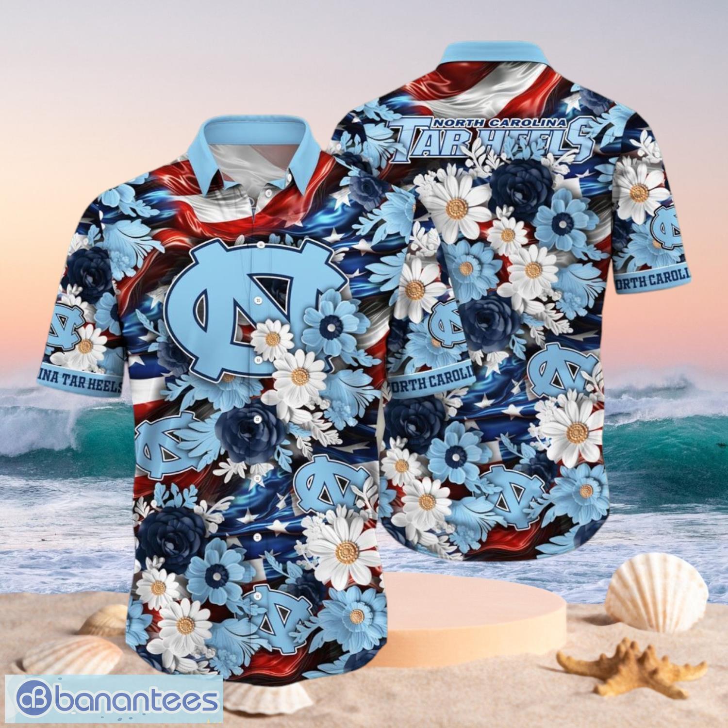 ncaa north carolina tar heels design logo gift for fan independence day hawaii shirt full over print image NCAA North Carolina Tar Heels Design Logo Gift For Fan Independence Day Hawaii Shirt Full Over Print Product Photo 1