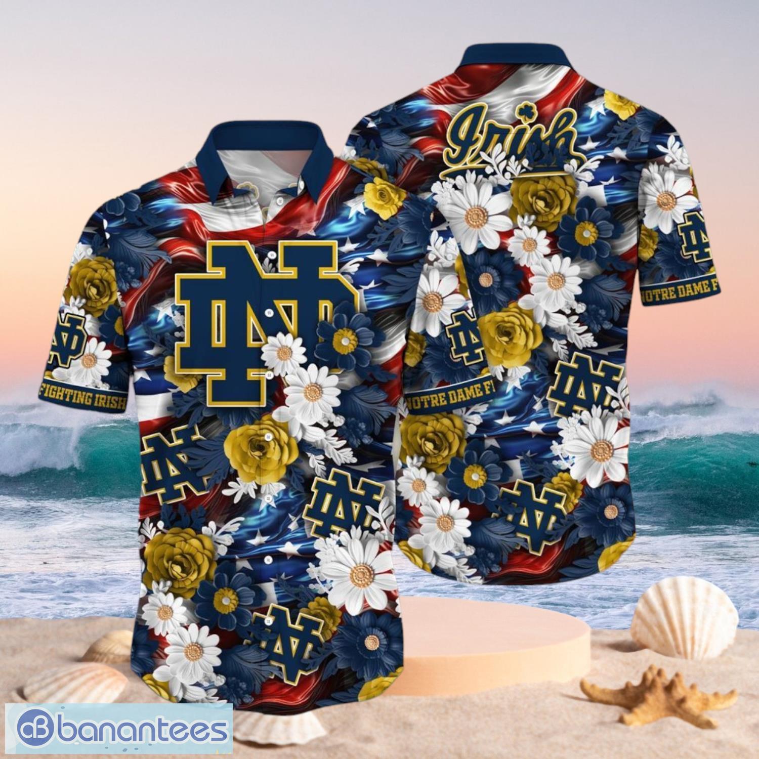 ncaa notre dame fighting irish design logo gift for fan independence day hawaii shirt full over print image NCAA Notre Dame Fighting Irish Design Logo Gift For Fan Independence Day Hawaii Shirt Full Over Print Product Photo 1
