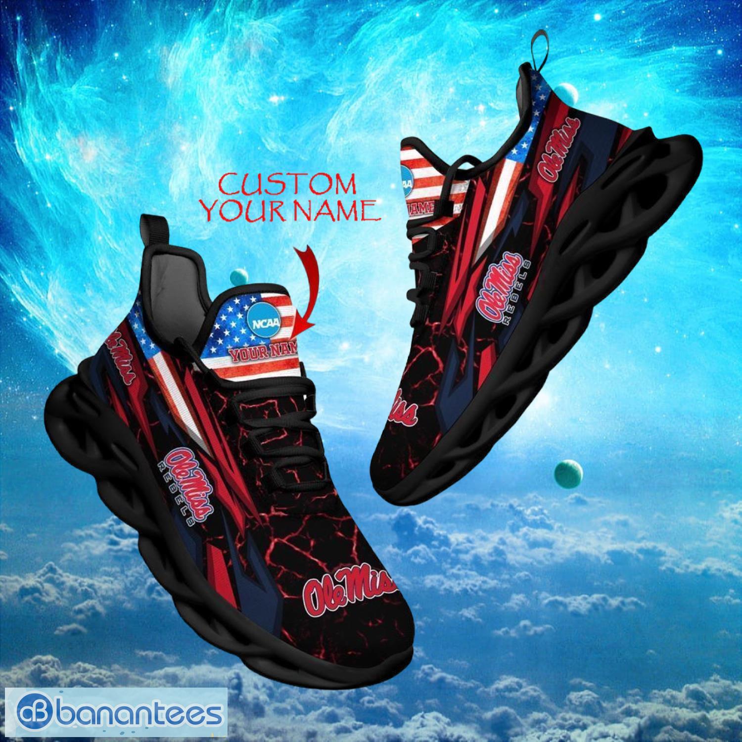 ncaa ole miss rebels design for fans loves custom your name max soul shoes image NCAA Ole Miss Rebels Design For Fans Loves Custom Your Name Max Soul Shoes Product Photo 1