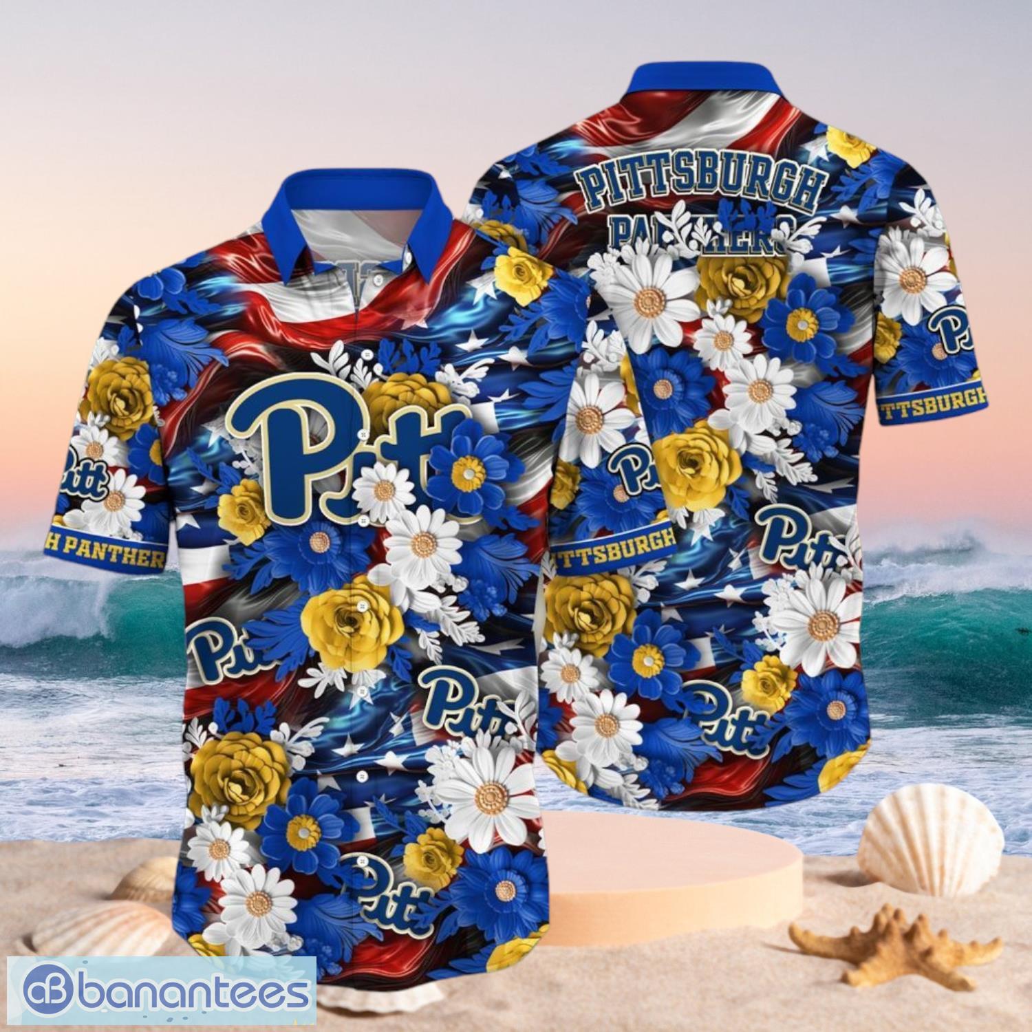 ncaa pittsburgh panthers design logo gift for fan independence day hawaii shirt full over print image NCAA Pittsburgh Panthers Design Logo Gift For Fan Independence Day Hawaii Shirt Full Over Print Product Photo 1